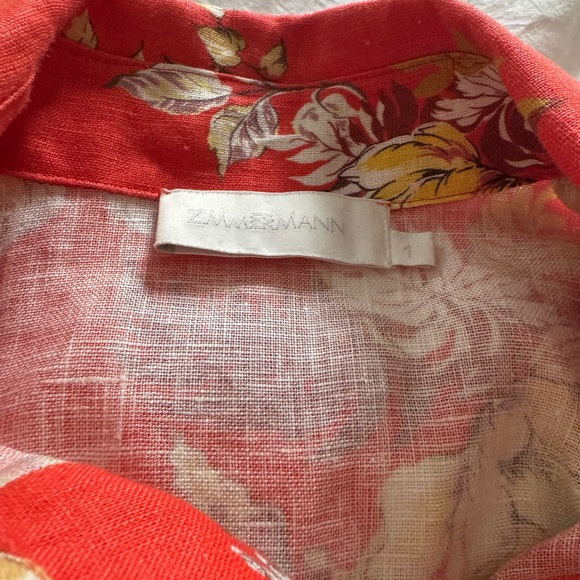 Zimmermann Matchmaker Floral Linen Mini Dress - Picture 6 of 7